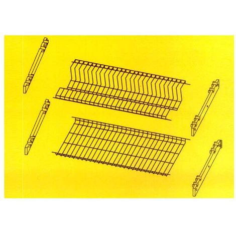 Scolapiatti da Incasso in Acciaio Cromato - 76 cm (1/2)