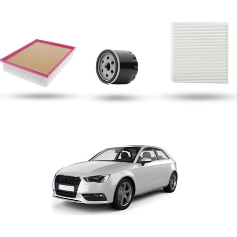 Kit Tagliando 3 filtri compatibile con Audi A3 (8V1,8VK) 1.5 TFSI 8v 110kw 2017 (1/4)
