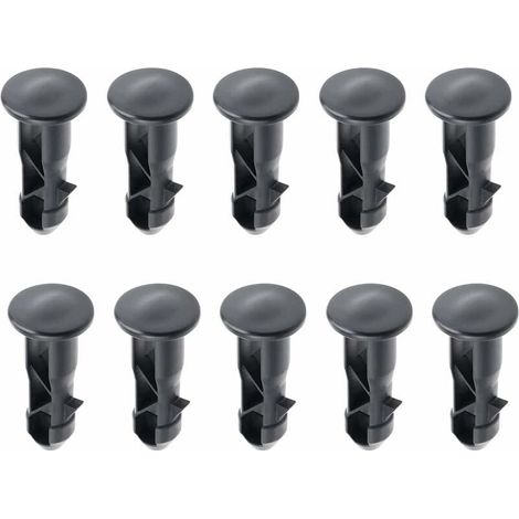 Lot de 10 goupilles de charnière 65 x 18mm – Pour couvercles de poubelles à roulettes 240L – Plastique noir durable – Installation facile (1/5)