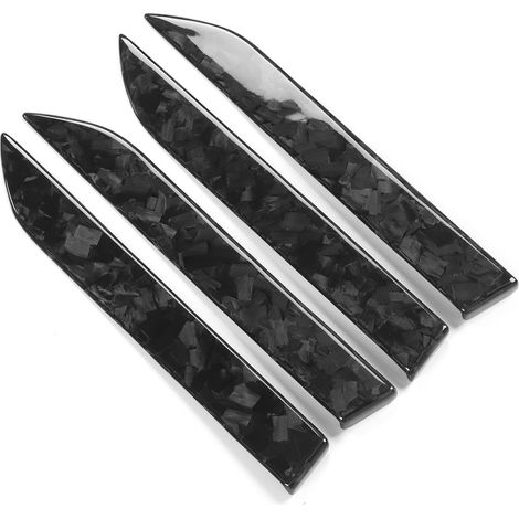 4 pièces Poignée latérale Décorative Couverture en Fibre de Carbone Sec pour Tesla Model X 2016-2021 Motif Marbre (1/5)