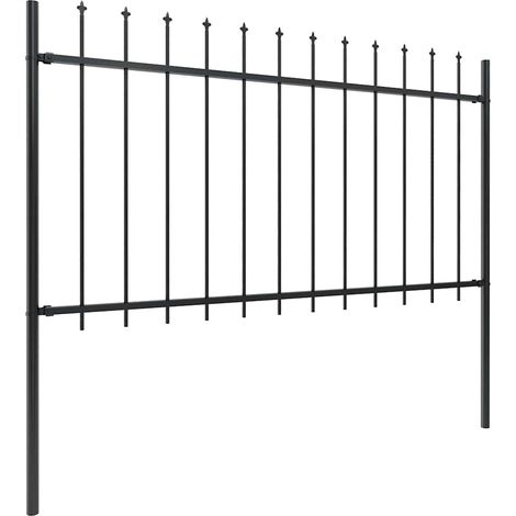 Maison Exclusive - Gartenzaun Woerden mit Speerspitze Stahl 181 x