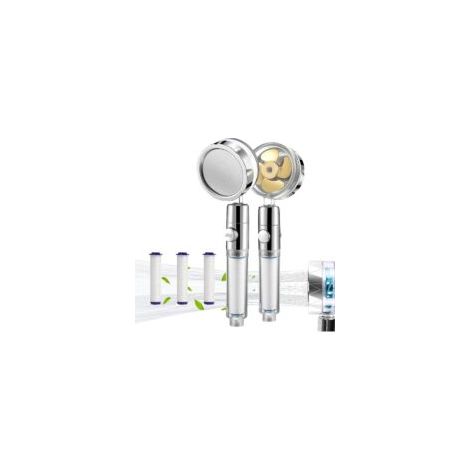 360° drehbarer Duschkopf mit Wassersparfunktion, Anti-Kalk-Funktion, integriertem Filter und Abschaltautomatik – ideal zum Schutz Ihrer Haut. - Crezuo (1/4)
