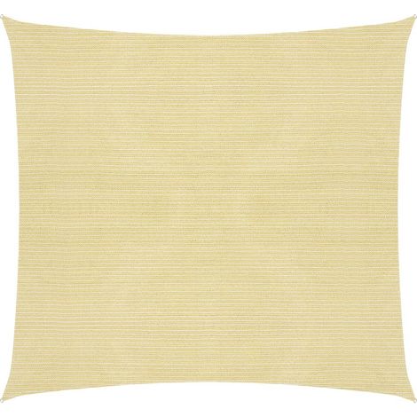 Vela ombreggiante 160 g/m² beige 7 x 7 m HDPE 020008996