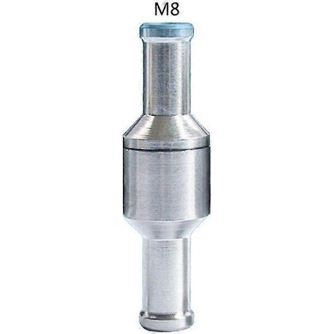 6/8/10/12-mm-Inline-Rückschlagventil für Kraftstoffe, Diesel, Benzin und Flüssigkeiten, Aluminiumlegierung, Einwegventil – M8