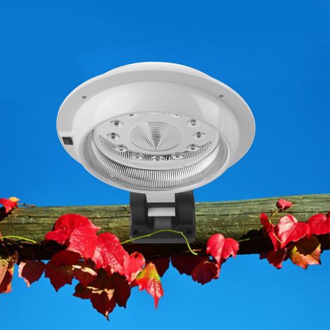 Lampe solaire extérieure à 12 LED pour jardin, cour, clôture, couloir, applique murale, éclairage paysager, lumière blanche (1/5)