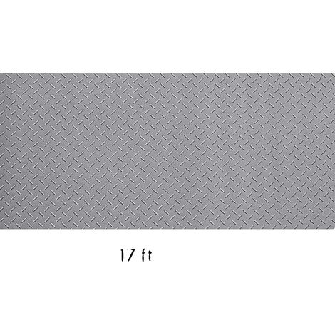 Alfombrilla para garaje, PVC resistente, diseño antideslizante, 2,28 x 5,18 m, color gris plata. (1/2)