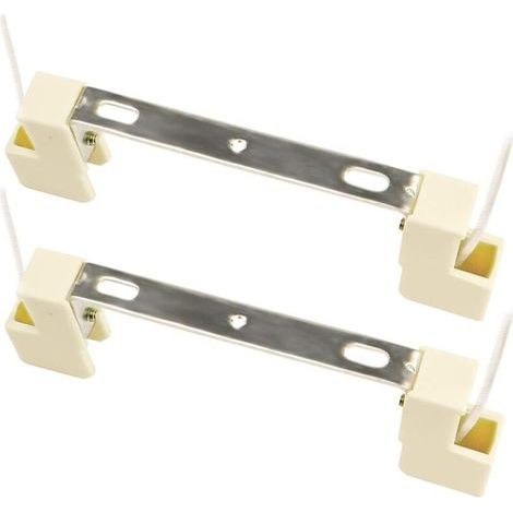 Douille pour Lampe R7S 118mm Halogène et Ampoule LED R7S, AC 100-240V, R7S J118 Linéaire Base Support Céramique pour Lampe Projecteur/Applique/Plafonnier, lot de 2 (1/5)