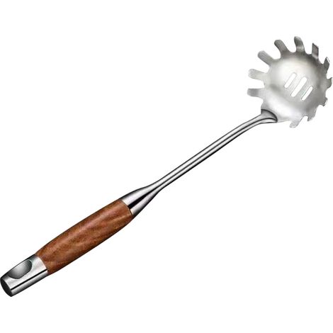 Ensemble 7 pièces Ustensiles cuisine, Acier inoxydable, Style palissandre, Ergonomique, Pour usage domestique (1/5)