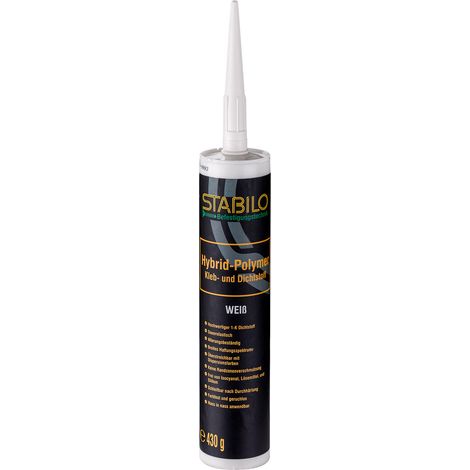 Stabilo Hybrid-Polymer Kleb- und Dichtstoff, 430g, weiß, Alleskleber, Montagekleber