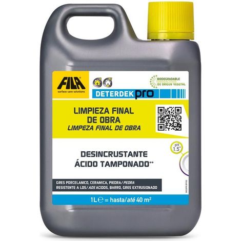 FILA 60410012SPP DETERDEK PRO Desincrustante Ácido 1 litro