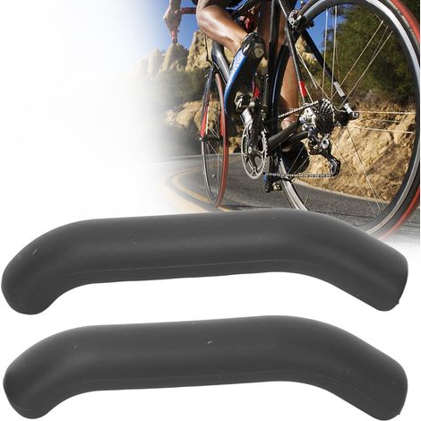5 Paires de Protections Anti-dérapantes en Silicone pour Poignées de Frein VTT - Noir RISK