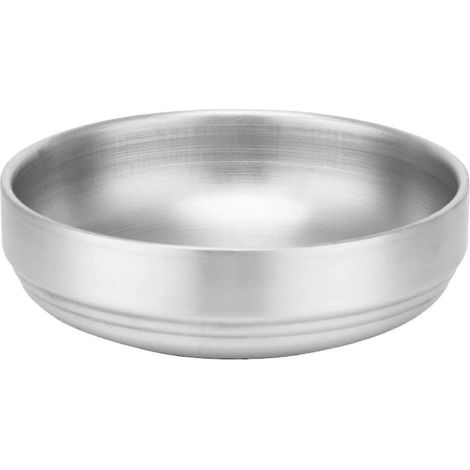 Plat à sauce soja en acier inoxydable, bols à trempette pour barbecue et restaurant en plein air-11cm (1/5)