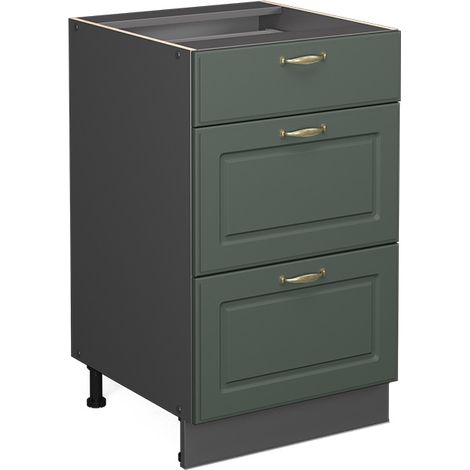 Meuble cuisine Fame-Line, Vert Or Campagne, 50 cm sans plan de travail, Vicco