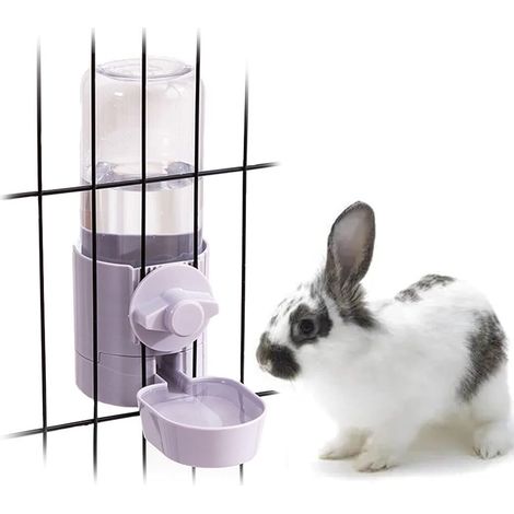 500ml Rabbit Water Bottle Hanging Pet Water Dispenser Small Automatic Hanging Water Bowl for Rabbit Cat Ferret (1/5)