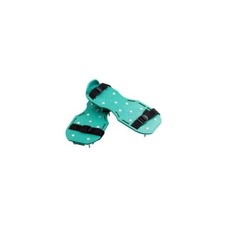 Scarificateur manuel avec 2X chaussures à clous – Semelles réglables pour aération efficace – Pointes de 25 mm pour sol sain (1/4)
