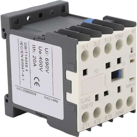 Contacteur AC Haute Sensibilité 380V 6A Points Argent Épaissis Usage Industriel Électrique (1/5)