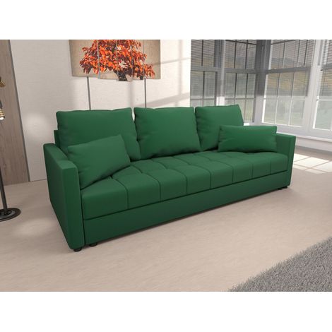 AX LIVING Schlafsofa Modern Dolceo 226 cm breit, Schlafsofa Grün Samt