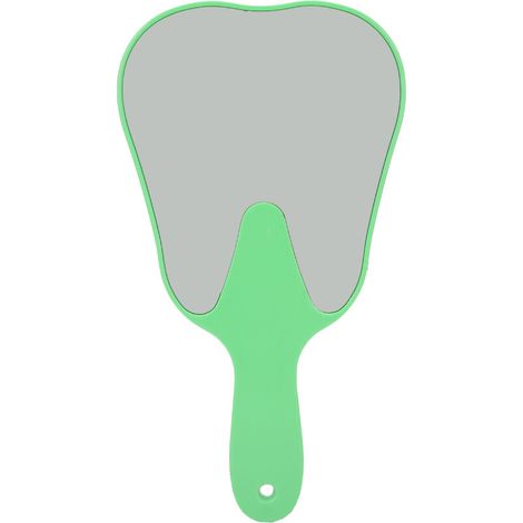 Miroir dentaire en forme de dent disponible en quatre couleurs (vert) (1/2)