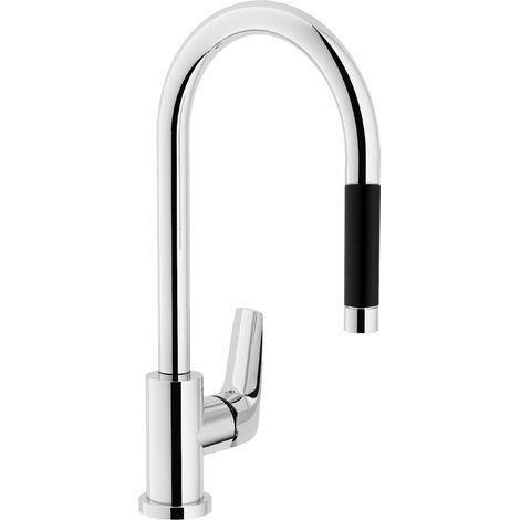 SCELTO DA DESIVERO Miscelatore Five per lavello con doccetta estraibile in ottone codice prod: DSV16471 (1/2)