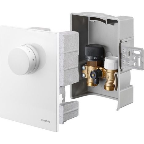 OVENTROP Unibox T-RTL Regolazione temperatura ambiente e di ritorno plastica bianca, 1022733