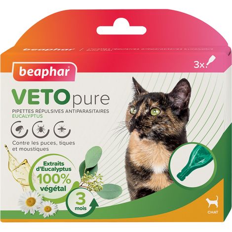 Pipettes insectifuges VETOpure Beaphar : Chat