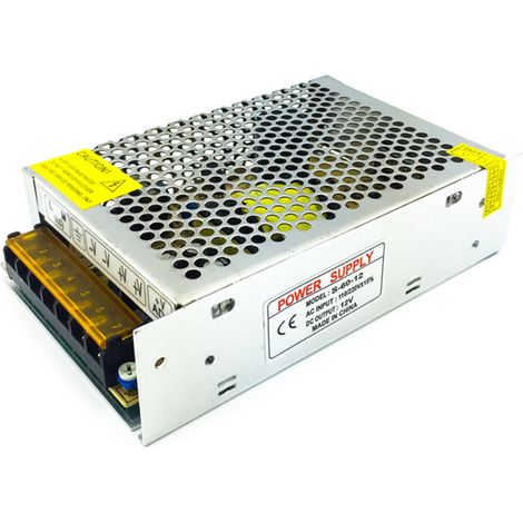 Alimentation 12V 10A 120W transformateur stabilisé pour caméra de surveillance LED (1/5)