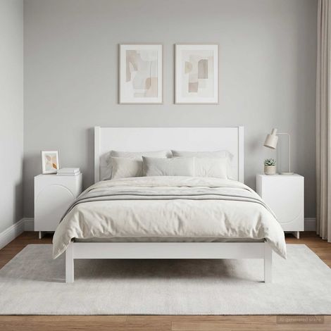 vidaXL Mesa de noche 2 uds. Blanco 33,5 x 34,5 x 50 cm (1/5)