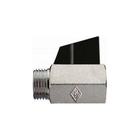 VALVOLA MINISFERA FILETTATURA MF SABBIATA E CROMATA CON MANIGLIA Misura: 1/4" DN 8 PN 10