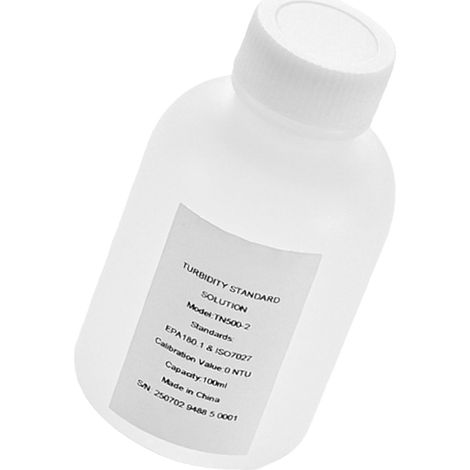 Solution d'étalonnage de turbidité 0 NTU, 100 ml, recharge standard pour turbidimètre, concentration stable sans dérive, prête à l'emploi, compatible lumière blanche et rouge (1/5)