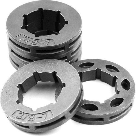 5 piñones de llanta de 3/8" de paso, 7 dientes, 19 mm para motosierras Stihl MS360 MS310 Husqvarna 154 254 50 51 55 (18720) (1/5)