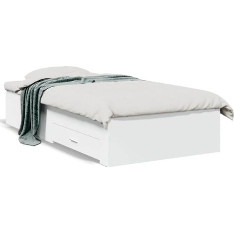 Maison Exclusive - Cama con cajones madera de ingeniería blanca 9 (1/5)