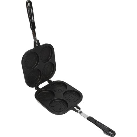 Poêle à Pancakes Double Face Antiadhésive en Alliage d'Aluminium - Pour Sandwichs, Crêpes et Omelettes (1/5)