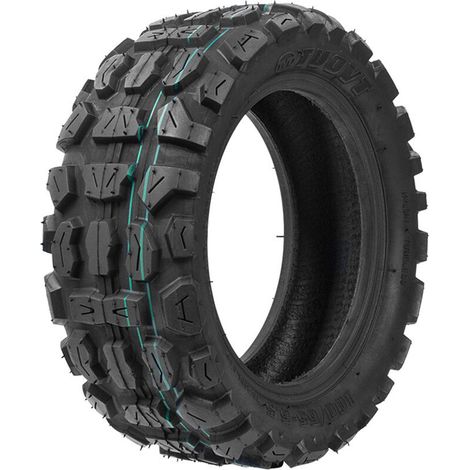 Pneu pour véhicule électrique de 11 pouces, 100/65-6.5, pneu tubeless tout-terrain à dents profondes résistant à l'usure, chambres à air intérieures et extérieures, pneu tubeless. (1/5)