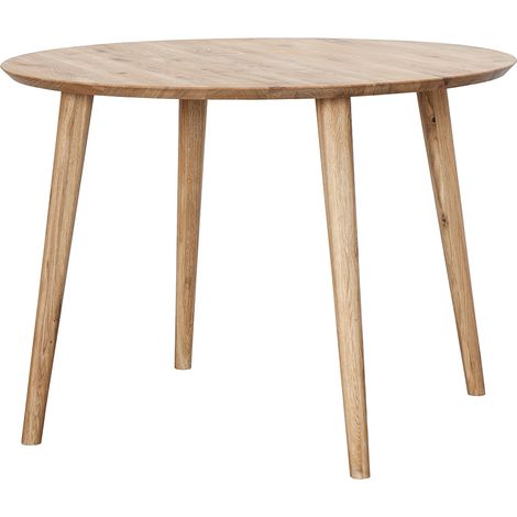 Esstisch rund, 105cm Durchmesser, Wildeiche massiv geölt, TARVA-69 (1/3)