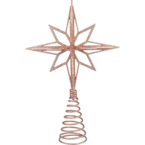Décoration D'étoile pour Sapin de Noël en Fer Doré Facile à (1/5)