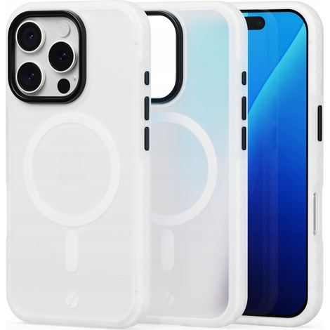 Custodia magnetica opaca per supporti MagSafe, cover posteriore per iPhone 16 Pro (1/5)