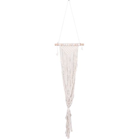 Suspension Pour Plante En Corde De Coton Tressée Fait Main Décoration Murale Bohème Intérieur Et Extérieur Lot De 1 (1/5)