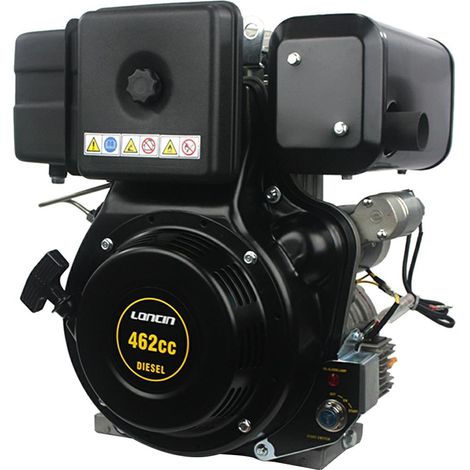 10 HP LONCIN D460FC cilindrico 25,4, avviamento ELETTRICO, filtro aria a secco (1/4)