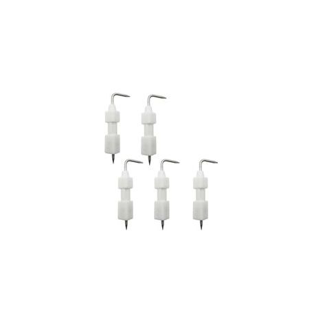 5 bougies d'allumage en céramique, électrodes d'allumage, idéales pour remplacer les bougies des cuisinières à gaz et des chauffe-eau. (1/5)