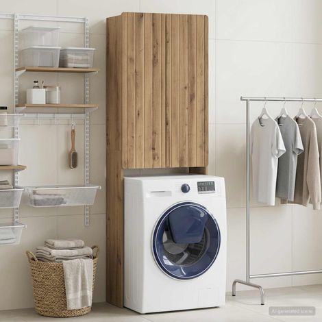 vidaXL Mobile Bagno ZWOLLE Rovere Artigianale 66 x 25,5 x 190 cm (1/5)