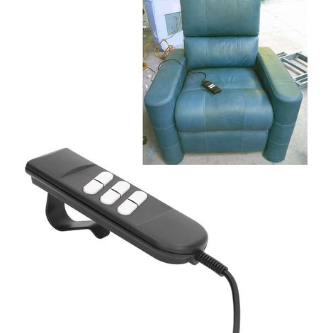 Mando a distancia de mano con 6 botones para sillones elevadores, sillones reclinables eléctricos y sofás – control de 3 varillas, ABS, 266 g (1/5)