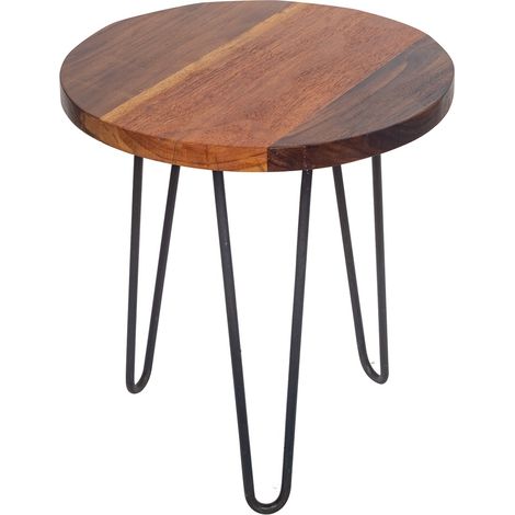 Signes Grimalt Mesa Auxiliar Muebles  Mesa Pequeña Mueble Auxiliar Marrón 46x46x50cm 30378