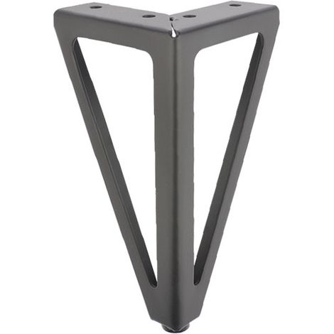 4 Stück Ersatz-Möbelbeine aus Metall, schwarz, 15 cm, für Möbel, Schränke, Schränke, Sofas, andere Möbelbeine. (1/4)