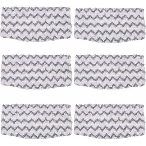 6er-Pack Ersatz-Mikrofaser-Wischmopppads für S1000 Hartbodenreiniger, kompatibel mit Shark Dampfmopp-Modellen S1000A, S1000, S1000C und S1000WM