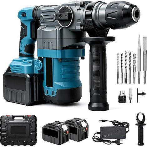 Marteau perforateur sans fil 8J SDS Plus - 3000 tr/min - Sans balais - 2 (1/5)