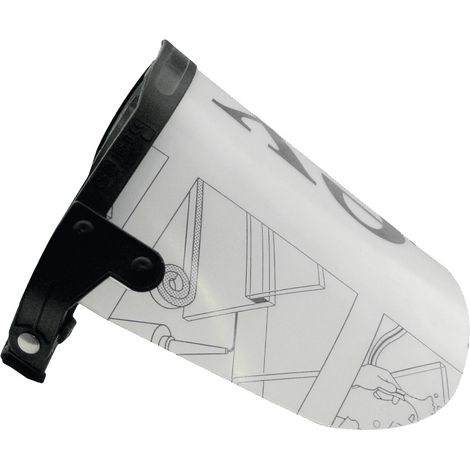 MAKITA P-47363 Transparentes Schutzvisier mit Gummi