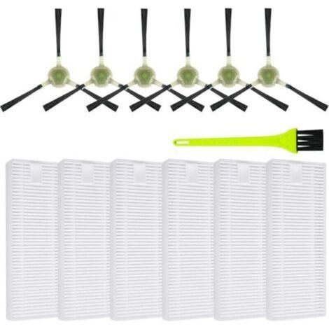 Accessoires Filtre pour Lefant M210P / M210 Pro, 6 Filtre Hepa 6 Brosses Latérales Robot Aspirateur Pièces de rechange (1/4)