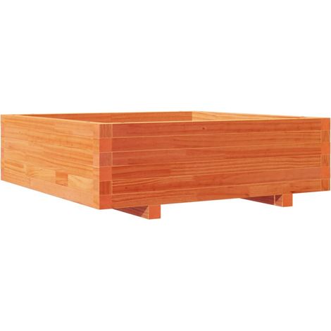 Maison Exclusive - Pflanzkübel Wachsbraun 80x80x26,5 cm Massivhol