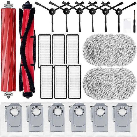 Ersatzteile für Roborock Qrevo Maxv/Qrevo S/Qrevo Pro Saugroboter: Hauptbürste, Filter und Staubbeutel