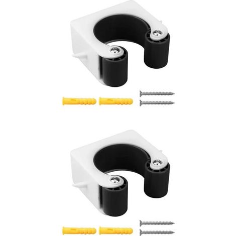 SABIR Boucle de stationnement de vélo Clip de rangement pour porte-vélos Boucle de stationnement de vélo de montagne Support de rangement pour clip de vélo pour supports muraux de vélo bicyclette 2 PC (1/5)
